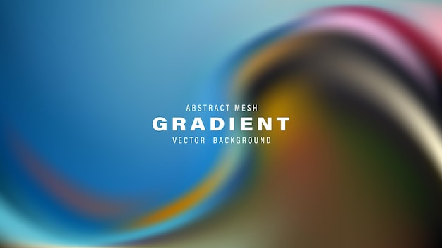plantilla de diseño de fondo de vectores de gradiente de malla abstracta