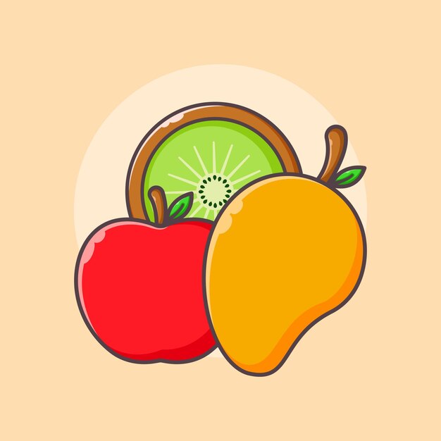 Plantilla de diseño de frutas frescas