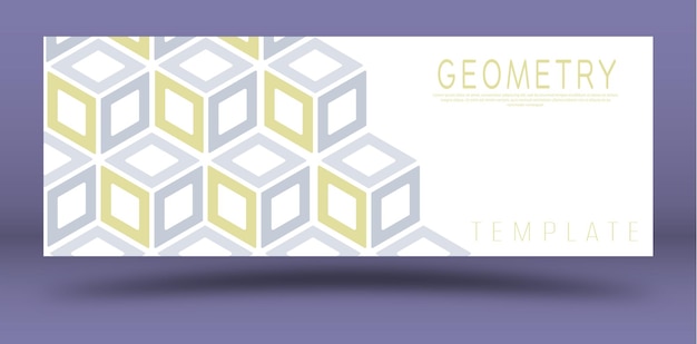 Plantilla de diseño geométrico para el diseño de una portada de afiche o postal El diseño del estilo corporativo del estilo La idea de las impresiones y decoraciones interiores