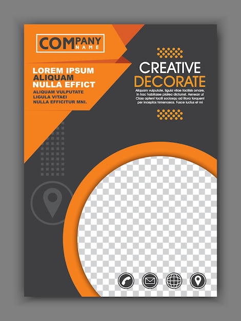 Vector plantilla de diseño gráfico para decorar.