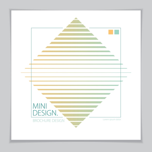 Plantilla de diseño gráfico de folleto minimalista futurista. Patrón geométrico vectorial fondo abstracto. plantilla de diseño para volante, folleto, tarjeta de felicitación, invitación y publicidad.