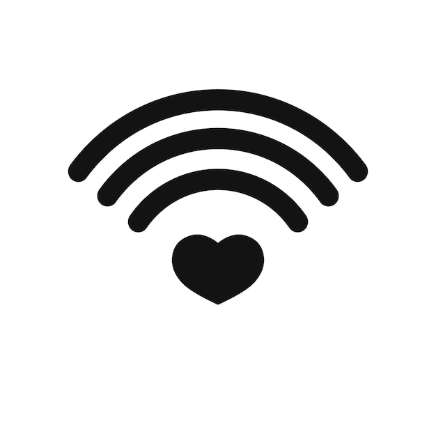 plantilla de diseño gráfico de icono Wi Fi ilustración vectorial de símbolo de comunicación