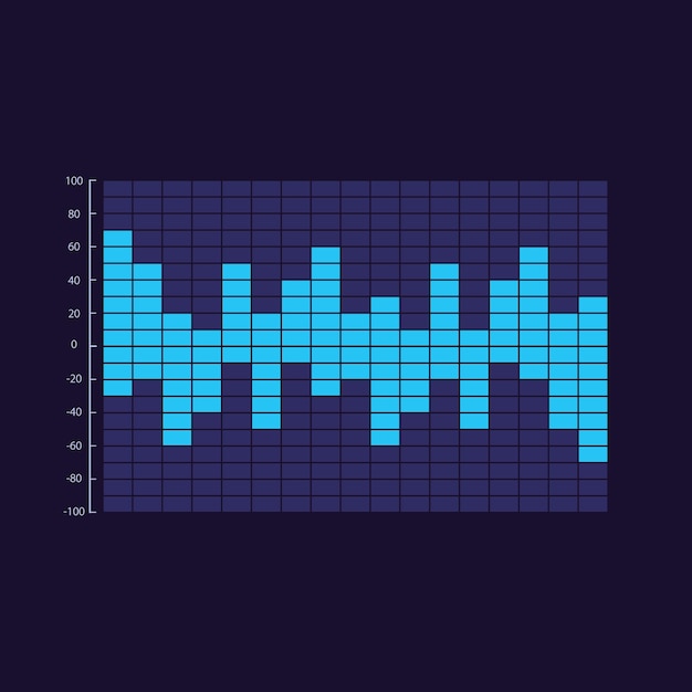 Vector plantilla de diseño de gráfico infográfico bidireccional para tema oscuro