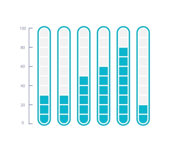 Vector plantilla de diseño de gráfico infográfico de capacidad fragmentada