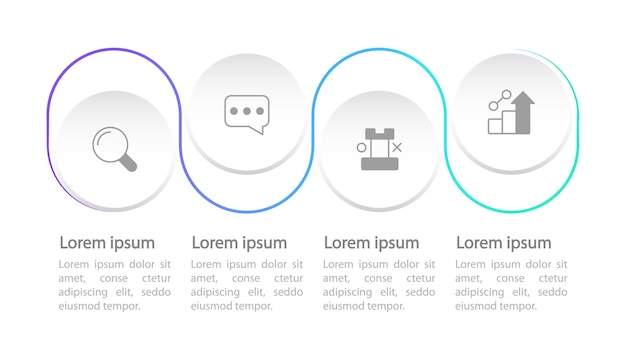 Plantilla de diseño de gráfico infográfico de estrategia de marketing