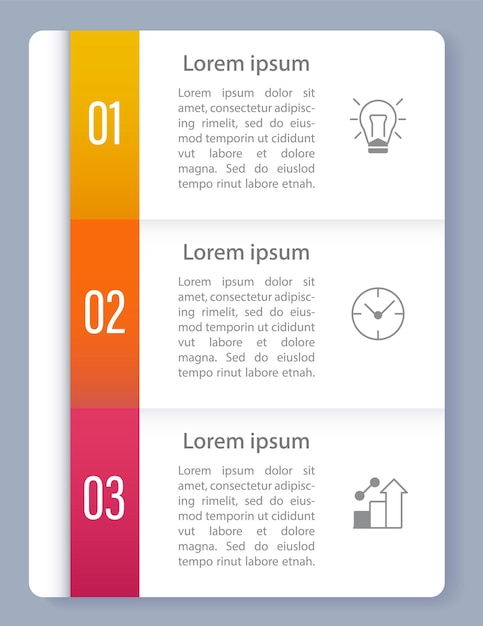 Plantilla de diseño de gráfico infográfico de gestión del tiempo