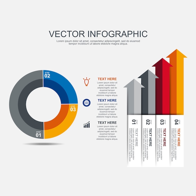 Plantilla de diseño gráfico de información