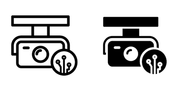 plantilla de diseño de icono de CCTV