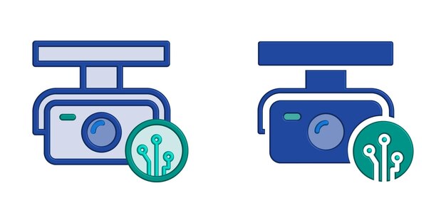 plantilla de diseño de icono de CCTV