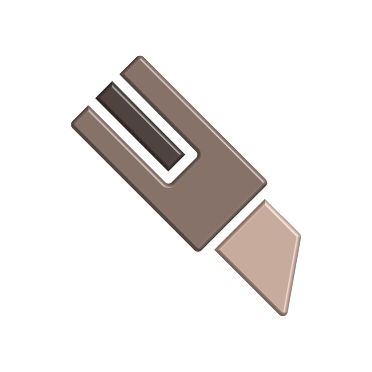 Vector plantilla de diseño del icono del cortador