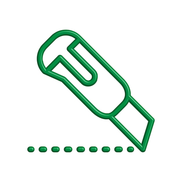 plantilla de diseño del icono del cortador