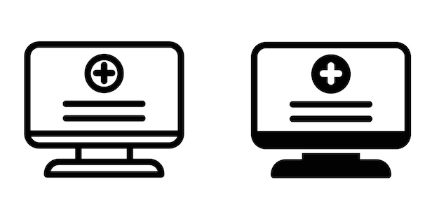 plantilla de diseño de icono de informe médico