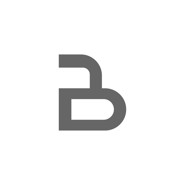 plantilla de diseño del icono de la letra B del logotipo