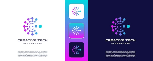 plantilla de diseño del icono de la letra C del logotipo