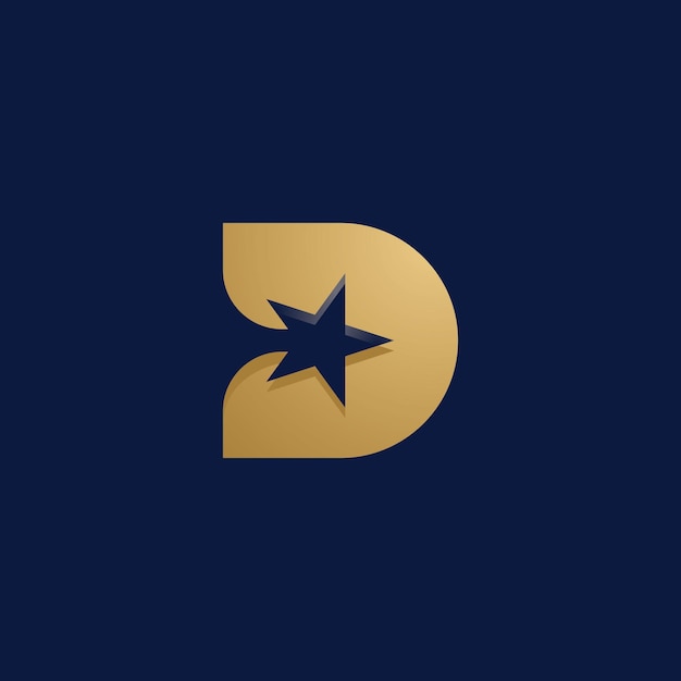 Plantilla de diseño de icono de letra D Elementos de plantilla de vector de icono Corporativo moderno