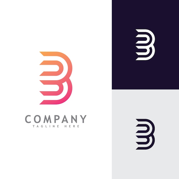 Plantilla de diseño de icono de letra D Elementos de plantilla de vector de icono Corporativo moderno