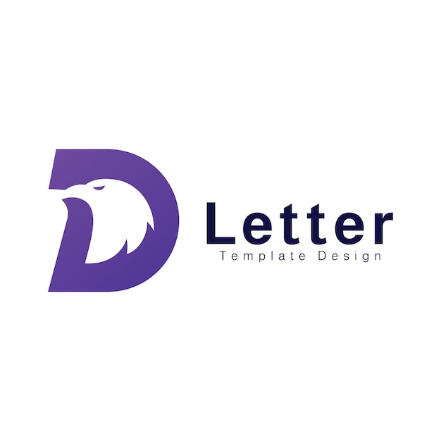 Plantilla de diseño de icono de letra D logo