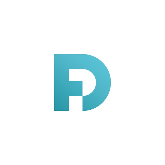 Plantilla de diseño de icono de letra D logo