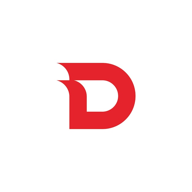 Plantilla de diseño de icono de letra D logo