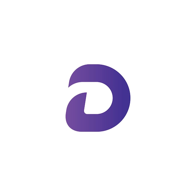 Plantilla de diseño de icono de letra D logo