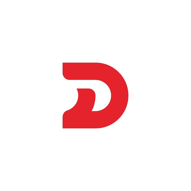 Plantilla de diseño de icono de letra D logo