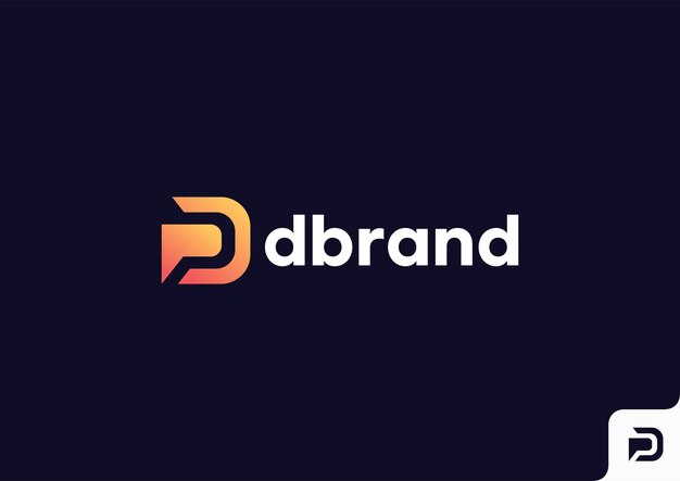 Plantilla de diseño de icono de letra D logo