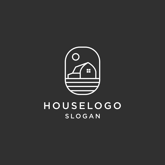 Vector plantilla de diseño de icono de logotipo de casa