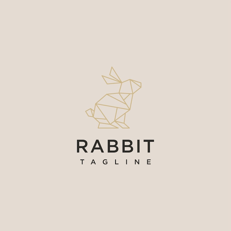 Vector plantilla de diseño de icono de logotipo de conejo