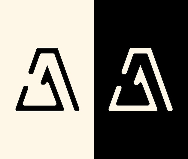 Una plantilla de diseño de icono de logotipo y diseño de logotipo de letra
