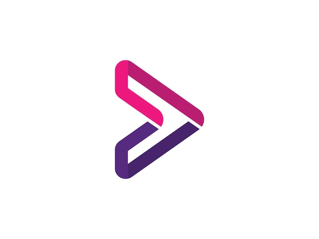 Plantilla de diseño de icono de logotipo de empresa abstracta con logotipo de vector de flecha de flecha