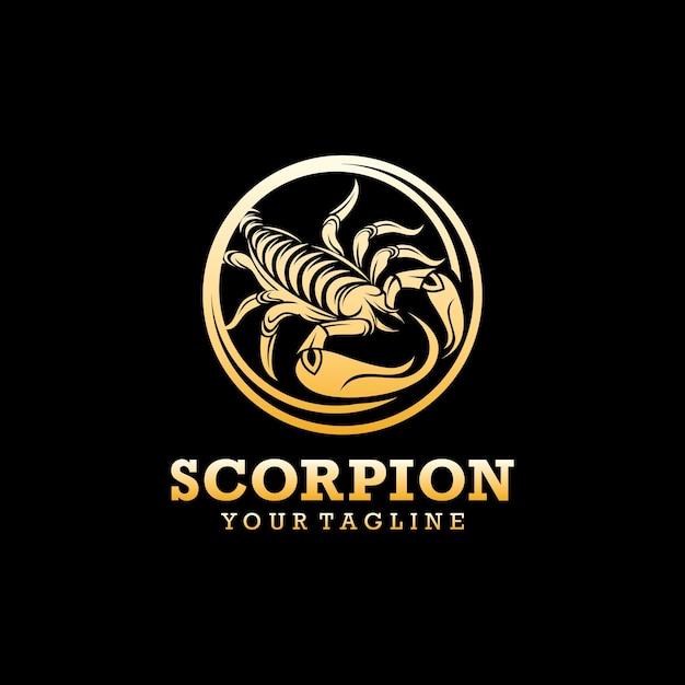 Vector plantilla de diseño de icono de logotipo de escorpión