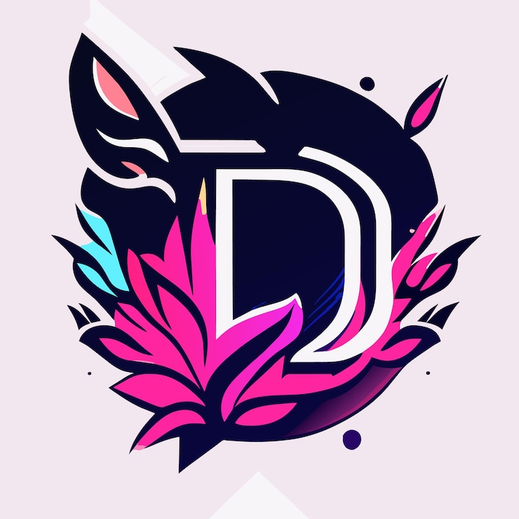 Vector plantilla de diseño de icono de logotipo de letra d diseño de logotipo de letra d mayúscula en inglés