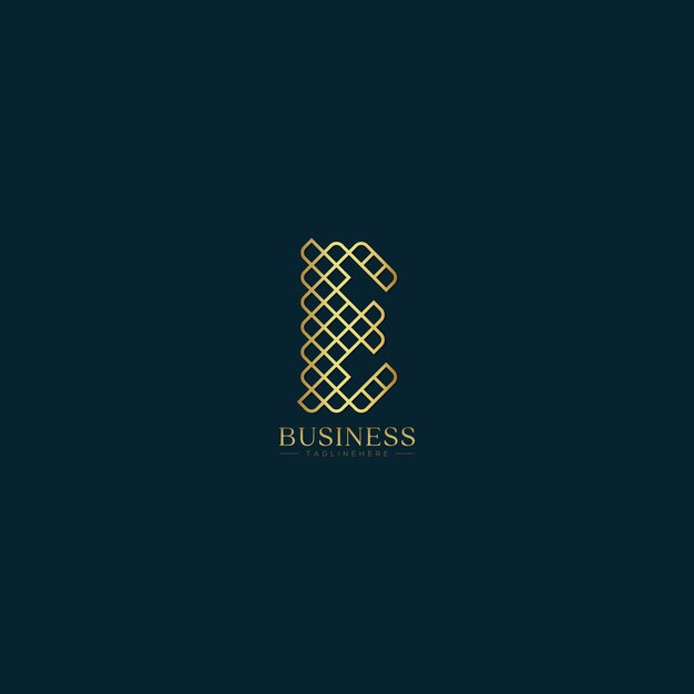 plantilla de diseño del icono del logotipo de la letra E