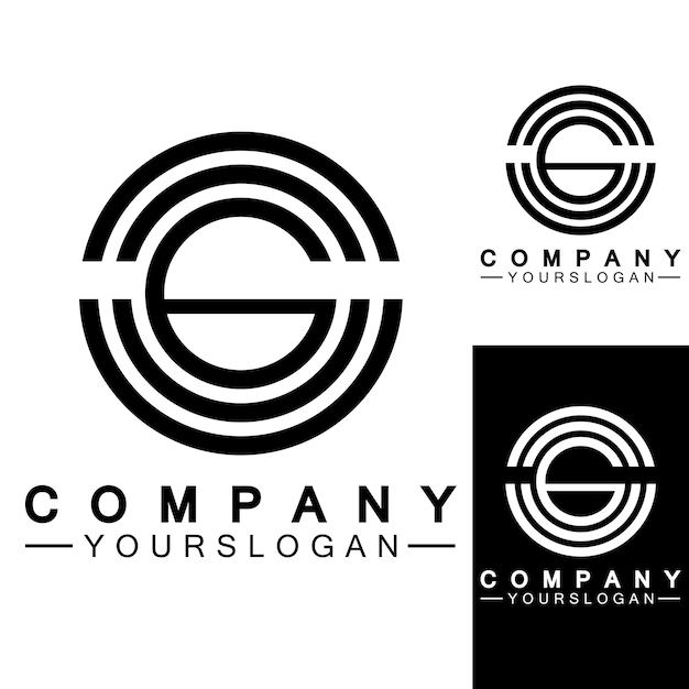 Plantilla de diseño de icono de logotipo de letra G