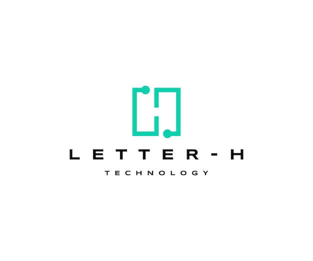 Plantilla de diseño de icono de logotipo letra H