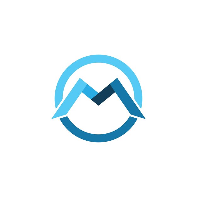Plantilla de diseño de icono de logotipo letra M
