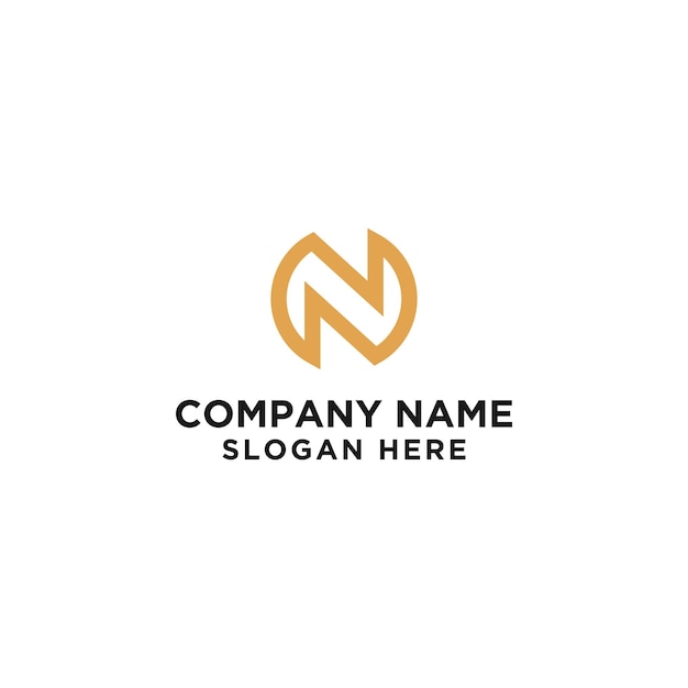 Plantilla de diseño de icono de logotipo de letra N