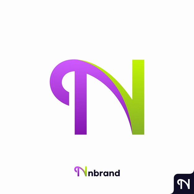 Plantilla de diseño de icono de logotipo de letra N