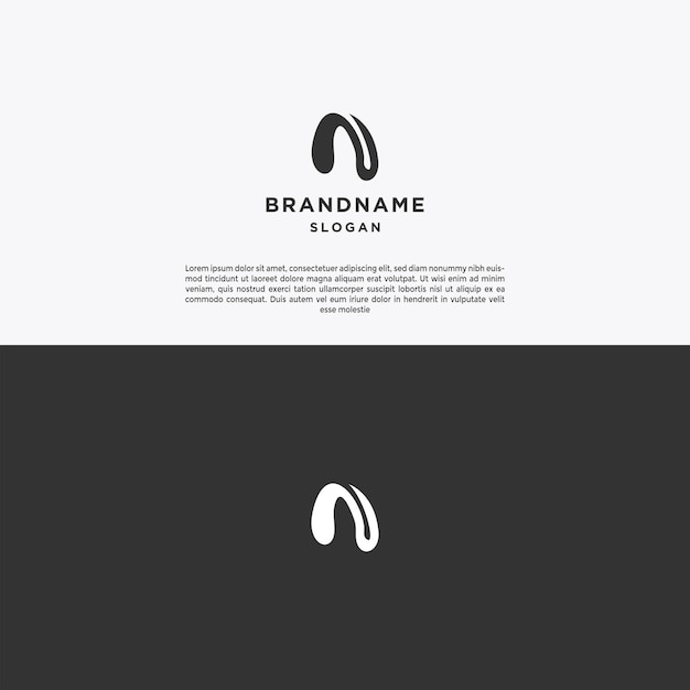 Plantilla de diseño de icono de logotipo de letra N