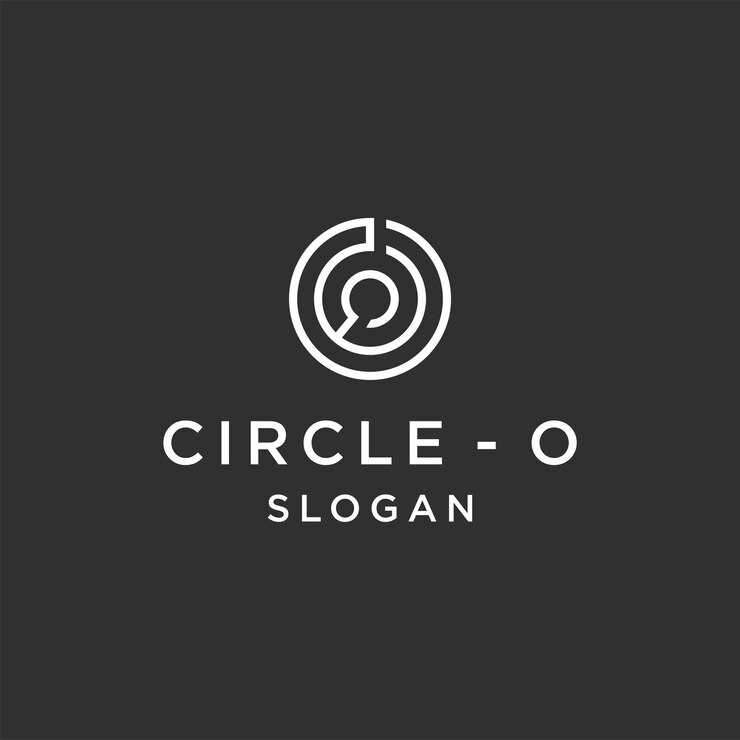 Vector plantilla de diseño de icono de logotipo letra o círculo