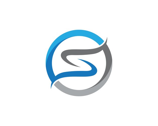 Plantilla de diseño de icono de logotipo de letra S