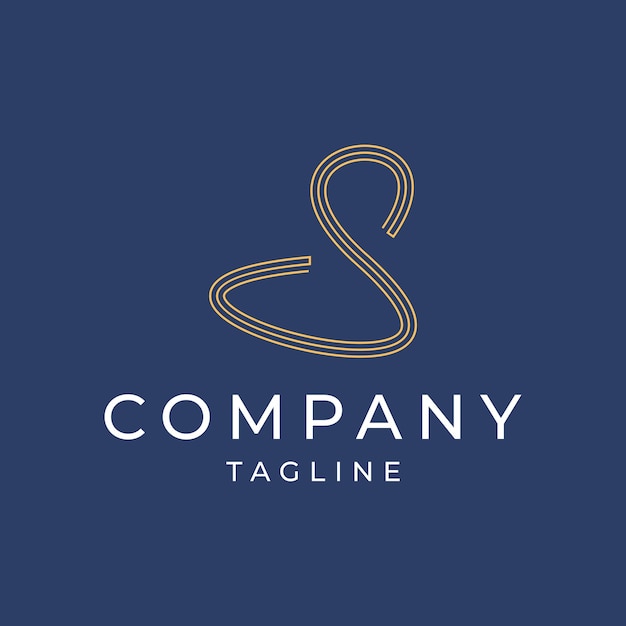 Plantilla de diseño de icono de logotipo letra S