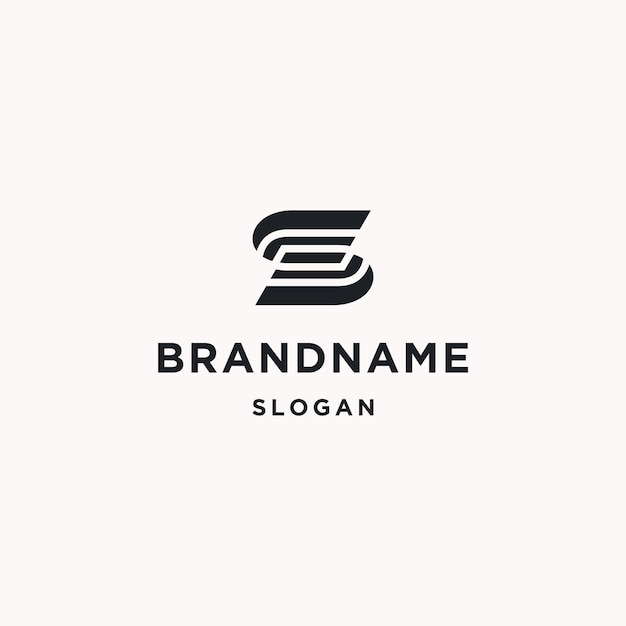 Plantilla de diseño de icono de logotipo letra S