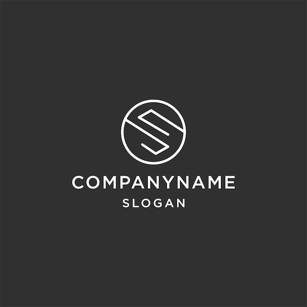 Plantilla de diseño de icono de logotipo letra S