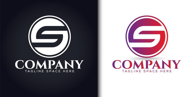 Plantilla de diseño de icono de logotipo letra S