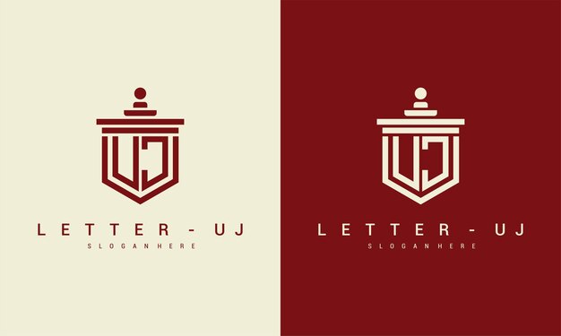 Plantilla de diseño de icono de logotipo de letra uj vector premium vector premium Vector Premium
