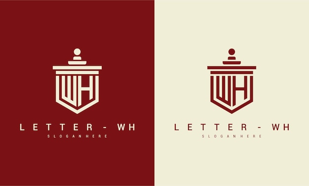 Plantilla de diseño de icono de logotipo de letra wh vector premium vector premium Vector Premium