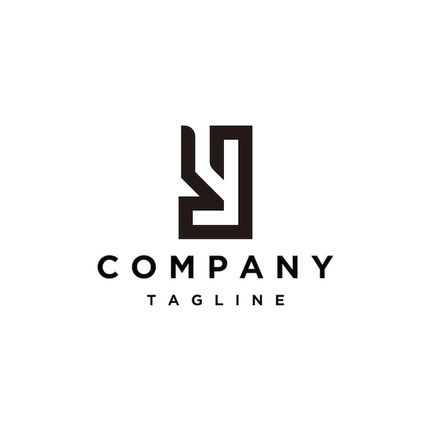 Plantilla de diseño de icono de logotipo de letra Y