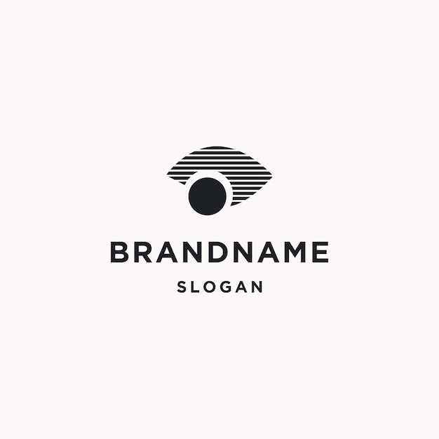 Plantilla de diseño de icono de logotipo de ojo