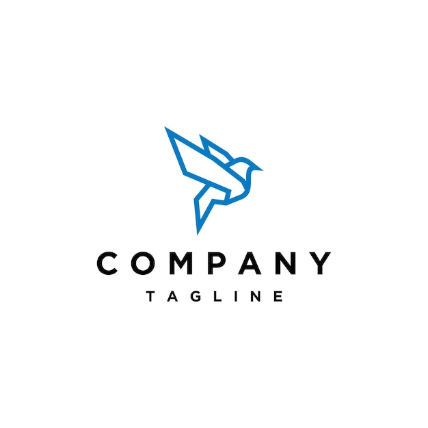 Plantilla de diseño de icono de logotipo de pájaro